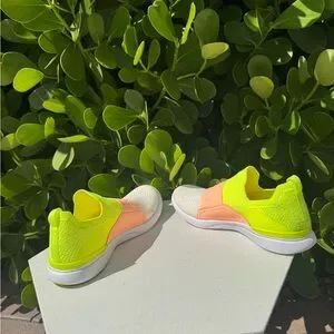 APL Bright Yellow Slip-On Sneakers Apl Athletic Propulsion Labs Techloom Bliss Neon Mesh And  main image 3